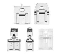 LANAFAY 5Pcs Zipper Foot for Sewing Machine, Presser Feet Set Walking Foot Kit, Invisible Presser Foot, Sewing Machine Spare Parts for Brother Singer Janome and Other Low Shank Sewing Machine