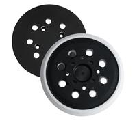 LANAFAY Sanding Disc 125 mm Velcro Backing Pad with 8 Holes and 4 Openings for Bosch, Medium Hard, Accessories for Random Orbital Sander PEX 300/400 AE / 4000 AE), Sanding Disc Support Plate Made of