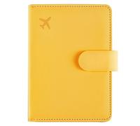 LANANAI Passport Bag Protective Cover Passport Holder ID Storage Bag Passport Holder Passport Travel ID Card Bag Cover (Yellow)