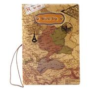 LANANAI Travel Supplies Passport Protective Cover Passport Holder Passport Cover Ticket Document Storage Folder for Frequent Flyers (Brown)