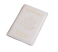 LANANAI US Passport Cover PU Thickened Passport Holder Multi-Function Vaccine Card Holder Passport Bag Mini Passport Sleeve (Gray)
