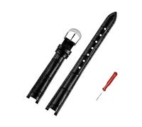 LANAPPTLTG Leather Watch Strap Fit For Coach Watch Park Series Mother Pearl Shell Women's Notch Leather Watchband Green Accessories(Black-silver)