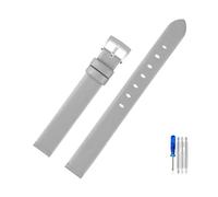 LANAPPTLTG Leather Watch Strap Fit For Swarovski Watch 5158517/5158544/5158972 Women's Pink Red White Gray Accessories 12mm(Gray-Steel)
