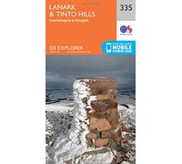 Lanark & Tinto Hills Map | Lesmahagow & Douglas | Ordnance Survey | OS Explorer Map 335 | Scotland | Walks | Hiking | Maps | Adventure