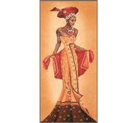 Lanarte Counted Cross Stitch Kit: African Fashion I, NA, 20 x 40cm