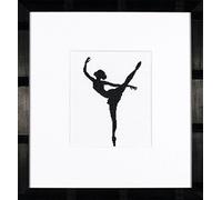 Lanarte Counted Cross Stitch Kit: Ballet Silhouette 2, Cotton, NA, 1.5 x 14.5cm