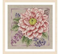 Lanarte: Counted Cross Stitch Kit: Blooming Blush: 33 x 33cm