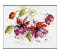 Lanarte Counted Cross Stitch KIT Blue Butterflies (Linen)