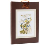 Lanarte Counted Cross Stitch Kit Blue Tits cntd Fabric, Synthetic Fiber, Multi, 12x12x0.1 cm