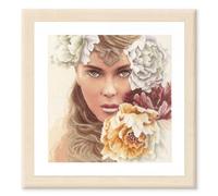 Lanarte Counted Cross Stitch Kit, Enchanting Eyes, NA, 32 x 34cm