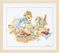 Lanarte Counted Cross Stitch Kit Evenweave Picnic with Vera