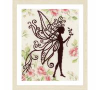 Lanarte Counted Cross Stitch Kit: Flower Fairy Silhouette