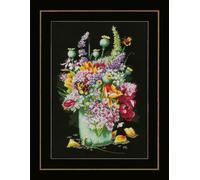 Lanarte Counted Cross Stitch Kit Flower Power Bouquet