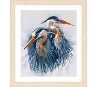 Lanarte Counted Cross Stitch Kit Great Blue Herons
