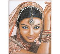 Lanarte Counted Cross Stitch Kit: Indian Model (Aida,W), NA, 39 x 49cm