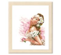 Lanarte Counted Cross Stitch Kit: Lady of The Camellias (Aida,W), Cotton, NA, 37 x 48cm