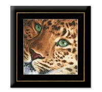 Lanarte Counted Cross Stitch KIT Leopard (EVENWEAVE), Various, 13.75 x 13.5