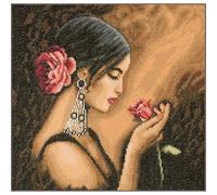 Lanarte Counted Cross Stitch Kit: Spanish Beauty (Aida,W), NA, 30 x 30cm