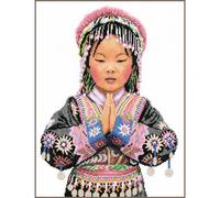 Lanarte Counted Cross Stitch Kit Thai Hill Tribe Girl Evenweave