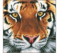 Lanarte Counted Cross Stitch Kit: Tiger (Evenweave), NA, 35 x 34cm
