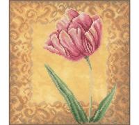 Lanarte Counted Cross Stitch Kit: Tulip (Evenweave), Cotton, NA, 22 x 22cm