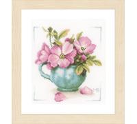 Lanarte Counted Cross Stitch Kit: Wild Roses (Evenweave)