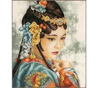 Lanarte Counted Cross Stitch Kits Complete Wall Art DIY Thoughts of Phoenix Set Crafts Adults Set Decoration Salon Creative Gift ca. 40 x 49 cm Cross Stitch Embroidery