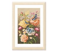 Lanarte Cross Stitch Embroidery Kits Counted Cross Stitch Pictures Set Mystic Butterfly Garden Wall Decoration Handmade Set for Adults 26 x 39 cm DIY Decoration Craft Set Creative Gift Set