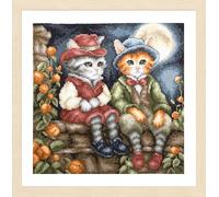 LANARTE Cross Stitch Embroidery Kits Counted Cross Stitch Pictures Set Sunday Best Wall Decoration Handmade Set for Adults 20 x 20 cm DIY Decoration Craft Set Craftsman Creative Gift Set