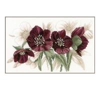 Lanarte Hellebores Cross Stitch Kit
