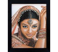 Lanarte Counted Cross Stitch Kit: Indian Model (Aida,W), NA, 39 x 49cm