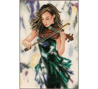 Lanarte Kit au Point counté Relaxer au Sounds de lamusique, Ivory, ca. 26 x 35 cm