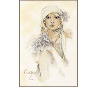 Lanarte PN-0008013 Sara Moon/Lady with Lilac Flower, Pack of 1