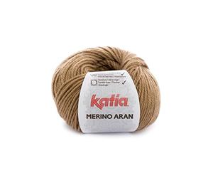 Lanas Katia Katia Merino Aran Yarn, Camel Colour Cod. 35