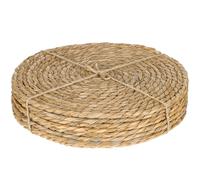 LanaVines Round Woven Placemats Set of 8, Natural Rattan Round Placemats, Hand-Woven Rustic Farmhouse Boho Place Mats, Weave Braided Wicker Table Mats Plate Chargers 12.5 Inch (8 Pack, Woven Style 1)