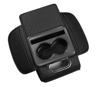 LANAZU Car Armrest Cover Pad for Acura RDX 2022, Center Console Storage Organizer Cushion Pad with Cup Holders Tissue Box Protector Mat,Black/C