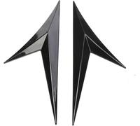 LANAZU Car Side Air Flow Grille for Ford Focus MK3 Hatchback 2010-2019, Intake Grille Vent Net Hole Cover Car Side Wing Panel Exterior Hood Decorative Cover,D-black