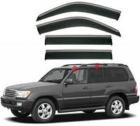 LANAZU Front Rear Wind Deflectors for Toyota LAND CRUISER LC100 MK8-J100 1999-2007, Window Visor Rain Smoke Guards Deflector Car Side Door Stick-On Deflector