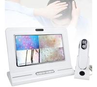 LANAZU Skin Diagnostic Hair Analyzer, 11-inch Scalp Hair Follicle Detector with 50x/200x Dual Heads, Suitable for Hair Salons, Skin Management