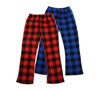 LANBAOSI Girls Kids Fleece Pyjama Pants Sleepwear Lounge Bottoms Thermal Plaid Pyjama Pants Comfy Soft Stretch lounge Bottoms for Kids 7-13 years