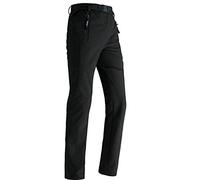 LANBAOSI Hiking Trousers Mens Winter Fleece Lined Pants Softshell Outdoor Thermal Workwear Ski Golf Walking Waterproof Trousers Black