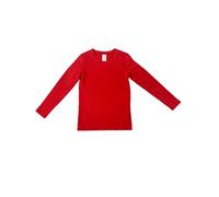 LANBAOSI Kids Thermal Base Layer Shirt Boys Long Sleeve T Shirts Footbal Underwear Tops Red