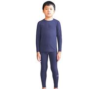 LANBAOSI Kids Thermal Underwear Set Children Boys Base Layer Long Johns Bottoms and Long Sleeve Top Navy
