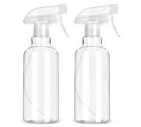 LANBEAUTIFY Plastic Spray Bottles - 2 Pack 16.9 OZ Empty Spray Bottle,Heavy Duty Spraying Bottles Mist/Stream Water Bottle for Cleaning Solutions, Plants, Pet, Essential Oils, Hair
