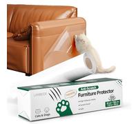 LANBEIDE Anti Scratch Cat Furniture Protector - Cat Sofa Protector Plastic Clear Single Side Sticky Deterrent Training Tape(20cm x 3m)