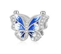 LANBEIDE Blue Butterfly Charms for Pandora Charms,925 Sterling Silver Beads Animal Beads for Pandora Bracelet Present for Women