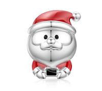 LANBEIDE Christmas Santa Claus Charms, 925 Sterling Silver Santa Claus Christmas Charms Beads for Pandora Bracelet Xmas Birthday Present for Women