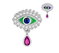 LANBEIDE Evil Eye Charms for Pandora Charms, 925 Sterling Silver Evil Eye Tear Beads Christian Beads for Pandora Bracelet Present for Women