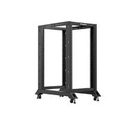 LANBERG 19" 22U 600x1000 Freestanding Open rack Black | Open design, 600 x 1000 mm depth, 22 height units, standrack, 19 inch standard