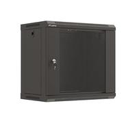 LANBERG 19 Inch 9U 540 x 350 Wall Housing Glass Door (Flat Pack)